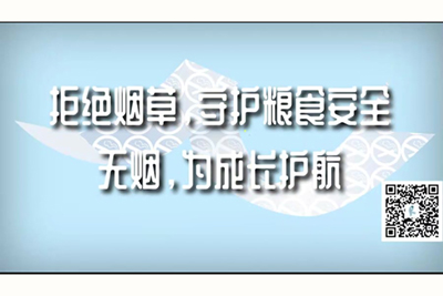 日韩国肥婆的逼拒绝烟草，守护粮食安全